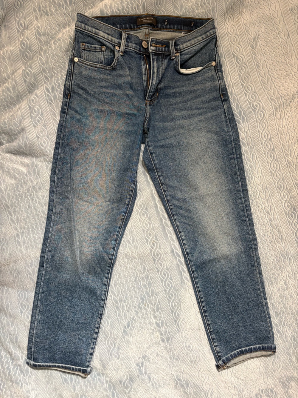 Banana Republic Boyfriend Jeans in Medium Blue Vintage Wash